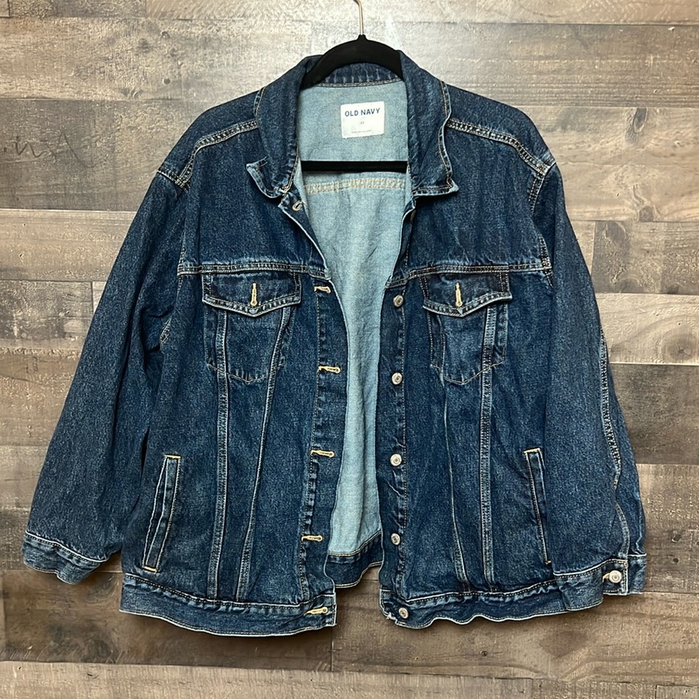 Nice Lightly Worn Old Navy Blue Jean Jacket